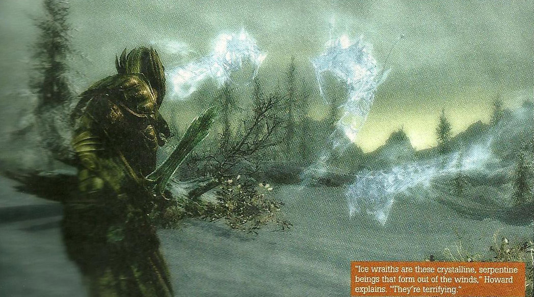 Game Informer has just updated us with the newest news for TES: Skyrim.